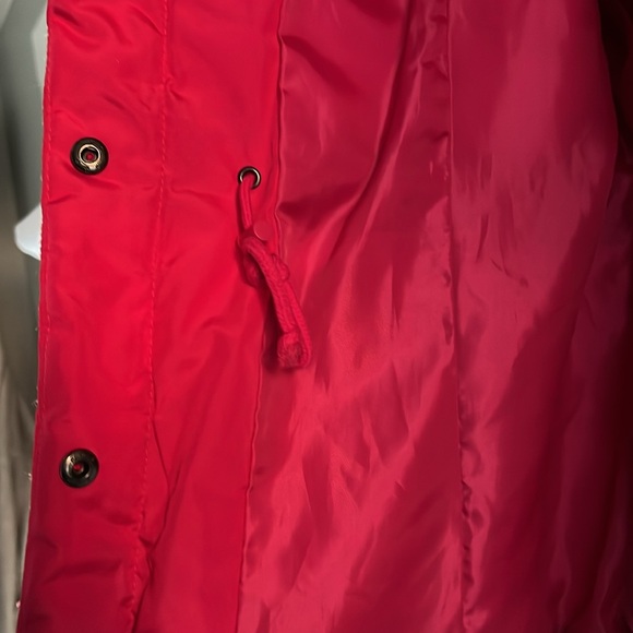 IZOD Quilted Puffer Vest - HOST PICK - XL Hot Pink Inside Waist Drawstring EUC - Picture 7 of 9